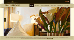 Desktop Screenshot of hotel-hausunion.de